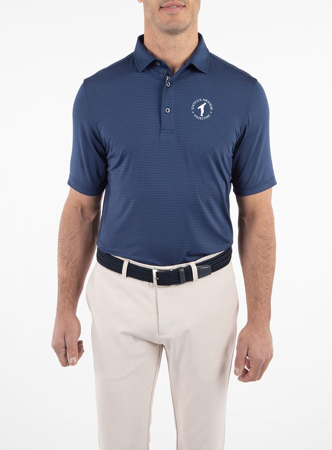 124th U.S. Amateur Men's Bobby Jones Mini Tonal Feed Stripe Polo Same Day Delivery