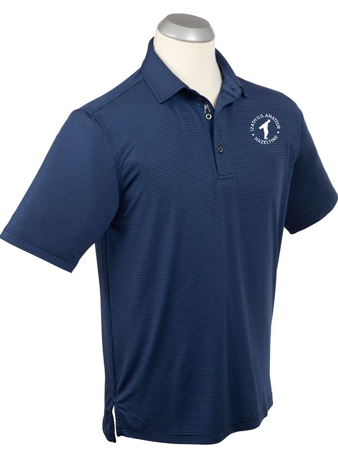 124th U.S. Amateur Men's Bobby Jones Mini Tonal Feed Stripe Polo Same Day Delivery