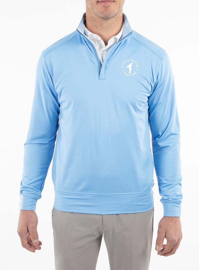 124th U.S. Amateur Men's Bobby Jones Scorecard Quarter-Zip Long-Sleeve Pullover Same Day Delivery