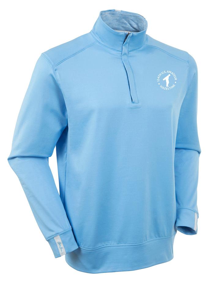 124th U.S. Amateur Men's Bobby Jones Scorecard Quarter-Zip Long-Sleeve Pullover Same Day Delivery