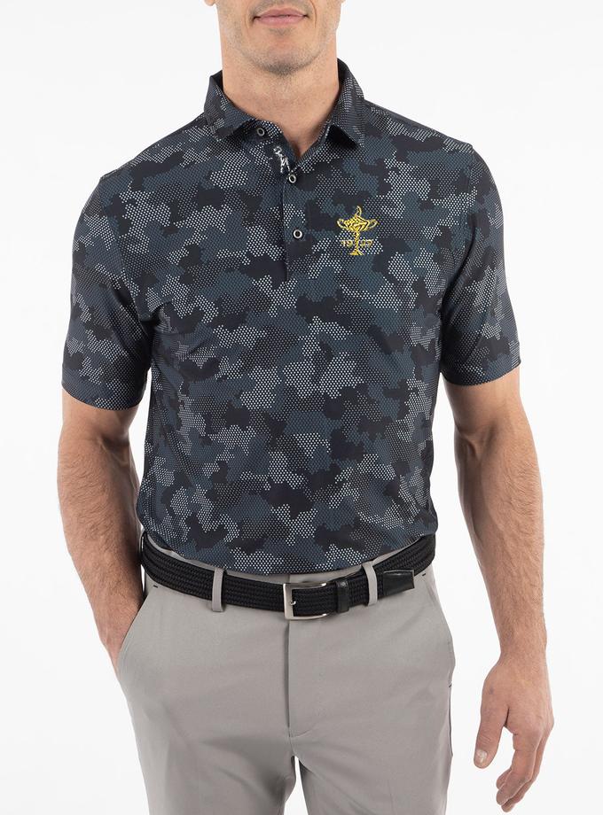 Bobby Jones 1927 Ryder Cup Performance Jersey Armed Forces Camo Print Polo Free shipping