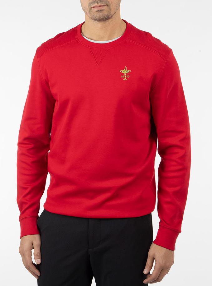 Bobby Jones 1927 Ryder Cup Signature Leaderboard Pima Cotton Crew Neck Pullover Same Day Delivery