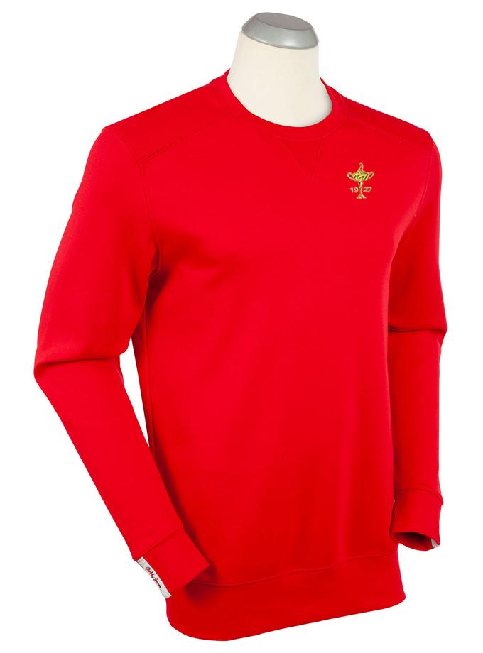 Bobby Jones 1927 Ryder Cup Signature Leaderboard Pima Cotton Crew Neck Pullover Same Day Delivery