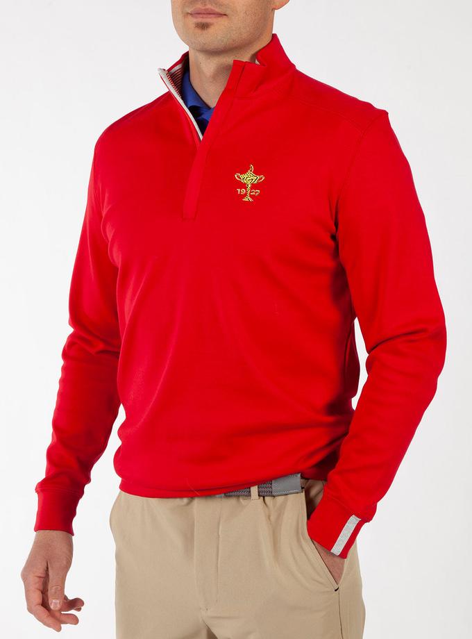 Bobby Jones 1927 Ryder Cup Signature Leaderboard Pima Cotton Quarter-Zip Pullover For Sale