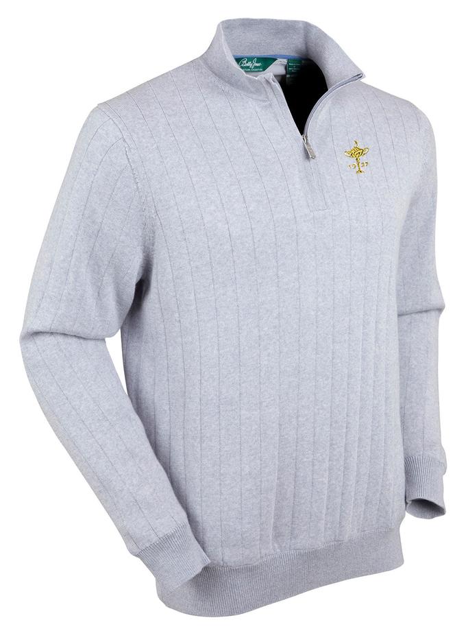 Bobby Jones 1927 Ryder Cup Signature Merino Lined Quarter-Zip Mock Neck Wind Sweater On Sale