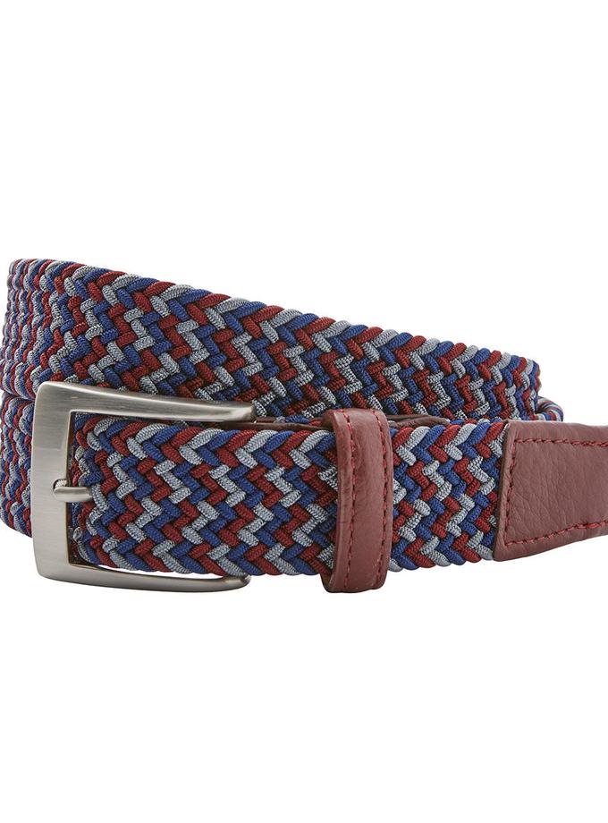 Bobby Jones Chevron Braided Stretch Cloth Belt High Quality