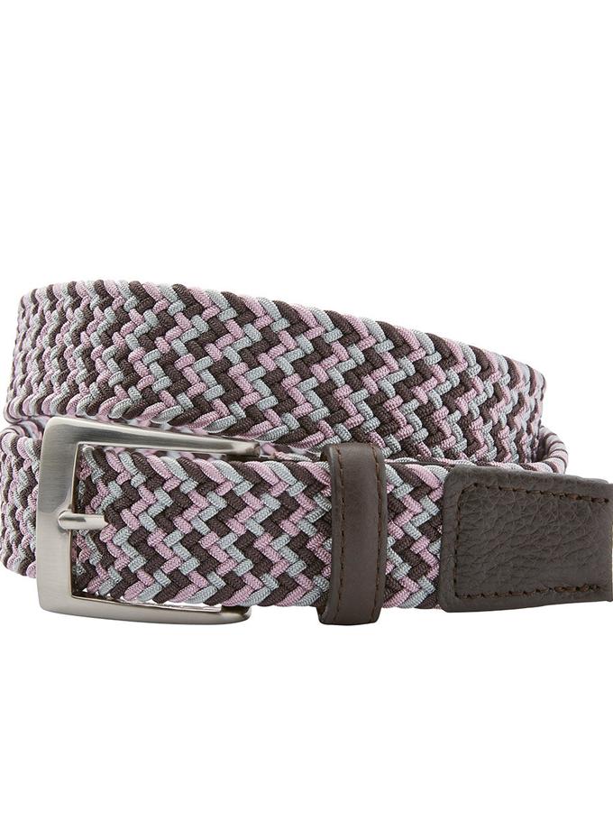 Bobby Jones Chevron Braided Stretch Cloth Belt High Quality