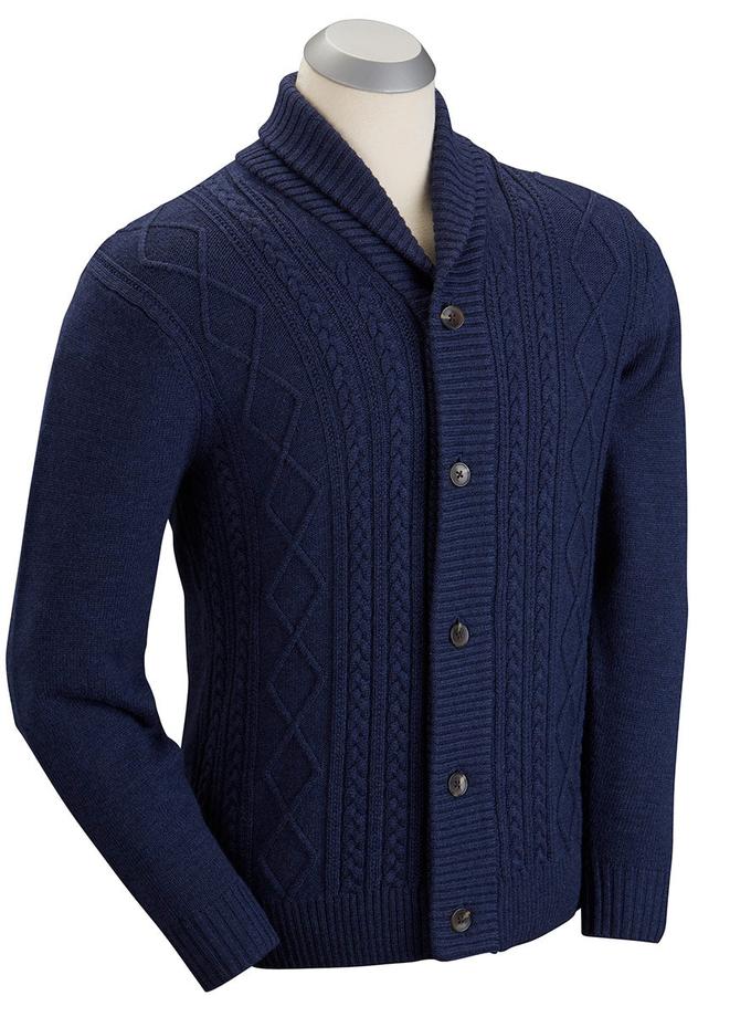 Bobby Jones Fisherman Shawl Cardigan New Arrival