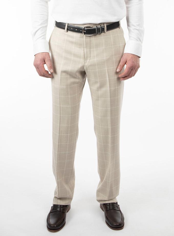 Bobby Jones Heritage Bi-Stretch Wool Windowpane Trouser Same Day Delivery