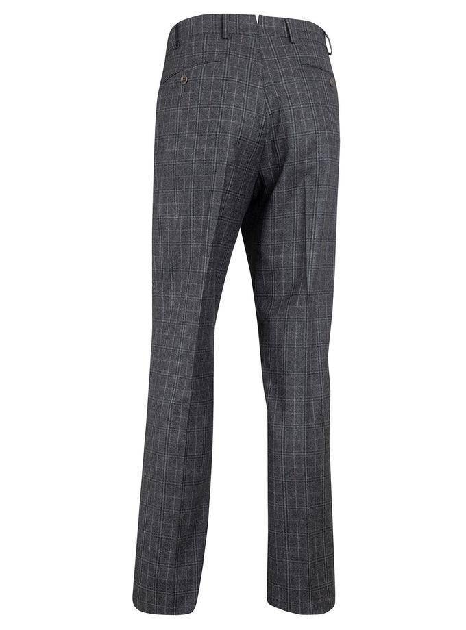 Bobby Jones Heritage Flat Front Super 130s Check Pant Best Price