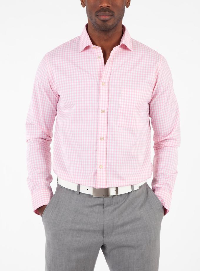 Bobby Jones Heritage Italian-Made 100% Royal Oxford Cotton Gingham Sport Shirt High Quality