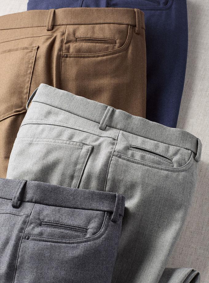 Bobby Jones Heritage Italian Wool-Cashmere 5-Pocket Pant High Quality