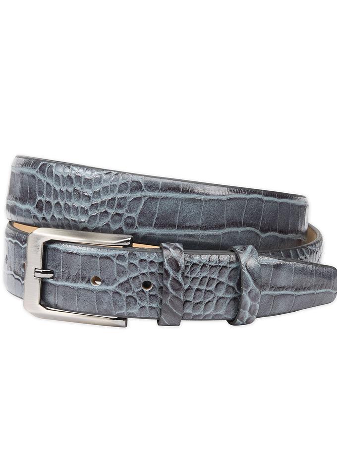 Bobby Jones Mock Crocodile Calf Skin Belt For Sale