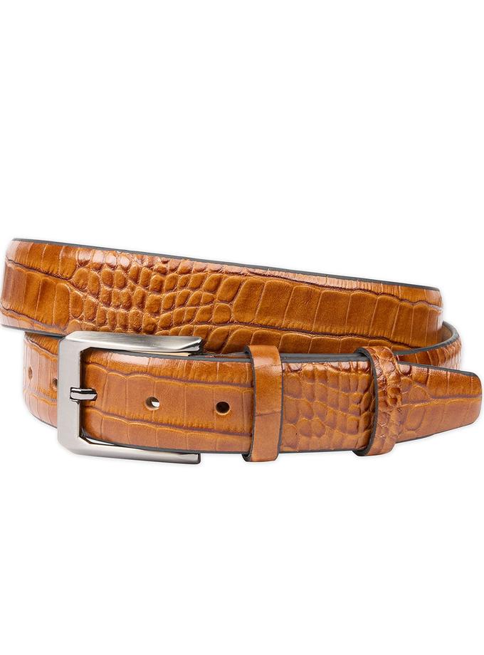 Bobby Jones Mock Crocodile Calf Skin Belt For Sale