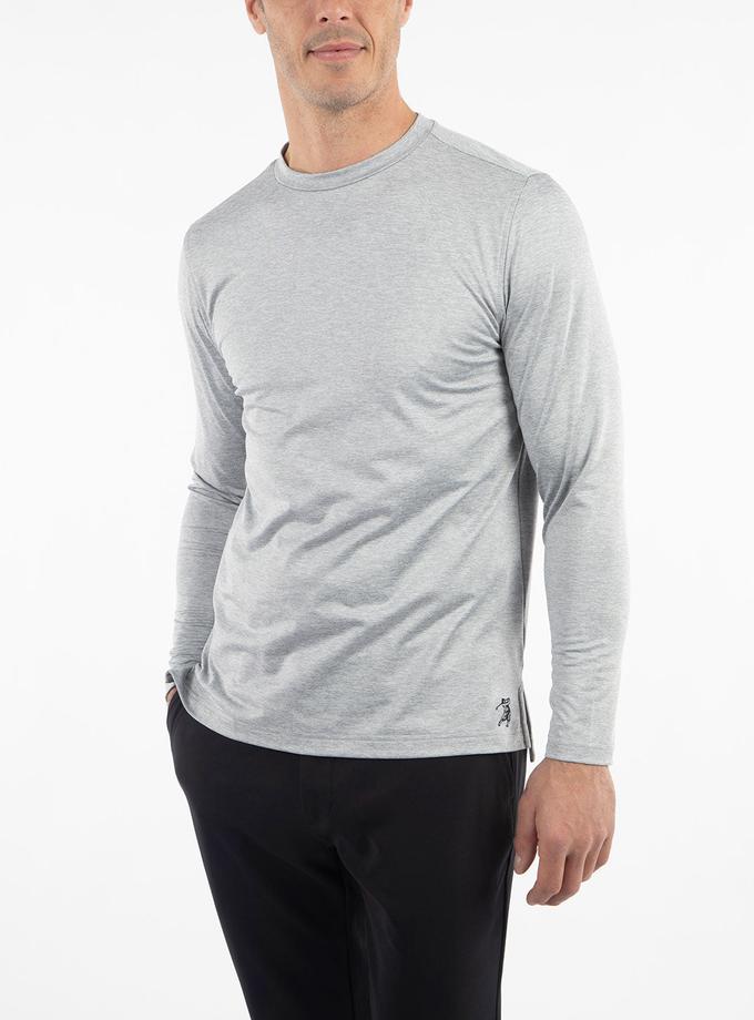 Bobby Jones Performance Brushed-Back Stretch Long-Sleeve Gamer Jersey Same Day Delivery