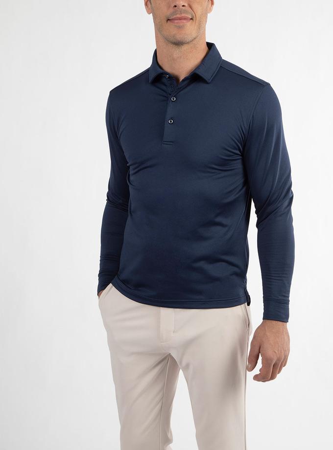 Bobby Jones Performance Brushed Poly Flannel Stretch Jersey Polo with Player Placket Same Day Delivery