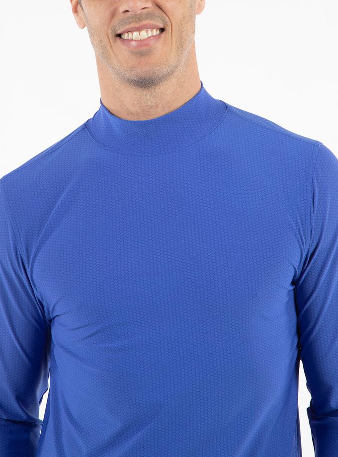 Bobby Jones Performance Jersey Balata Long-Sleeve Mock Neck Shirt For Sale