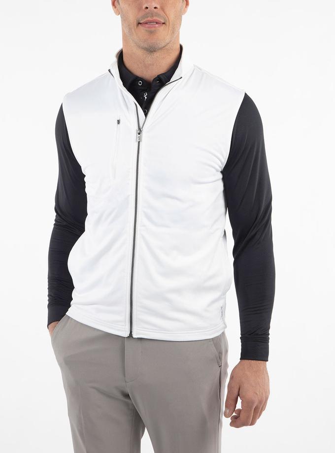 Bobby Jones Performance Jersey Zip-Front Gamer Vest Free shipping