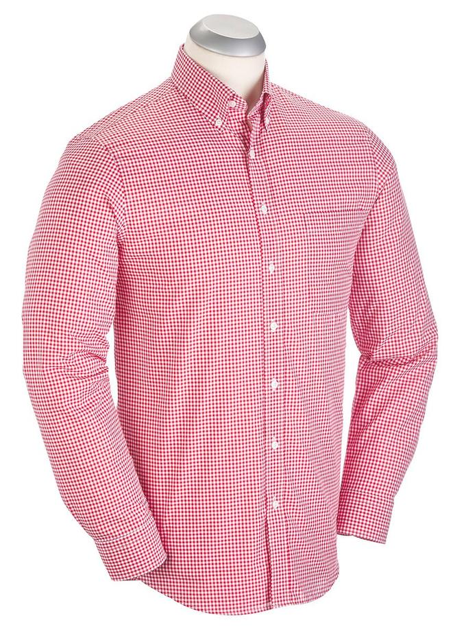 Bobby Jones Signature 100% Cotton Gingham Long Sleeve Sport Shirt Best Buy