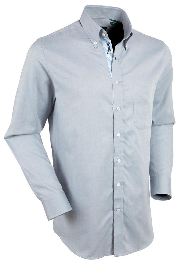 Bobby Jones Signature 100% Cotton Oxford Solid Button-Down Shirt - Trim Fit Best Buy