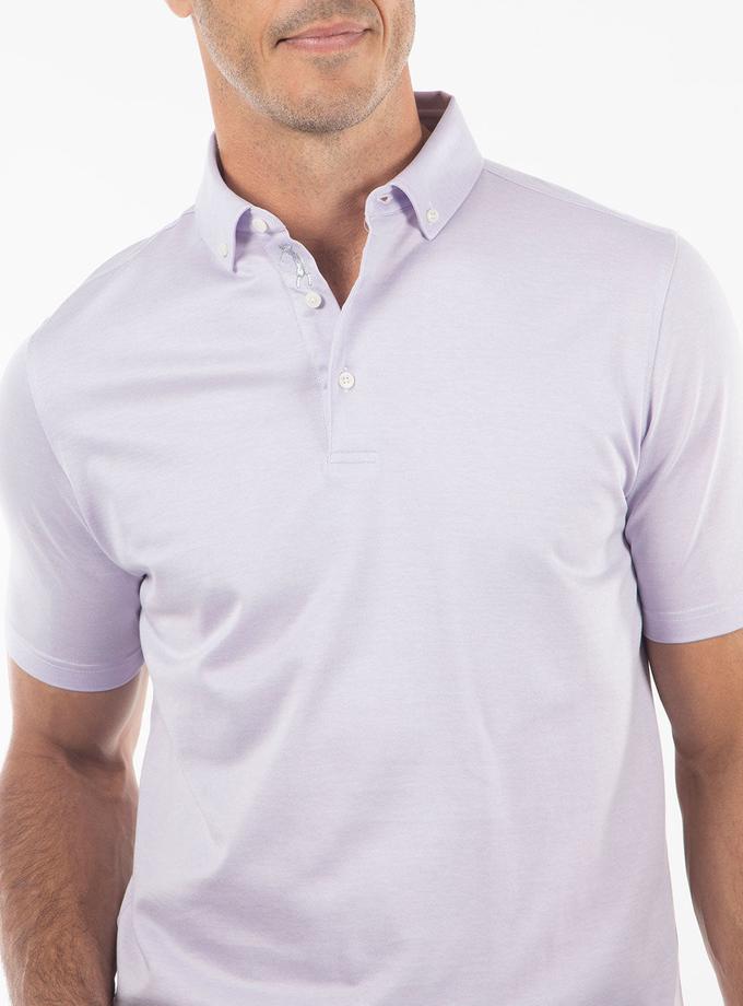 Bobby Jones Signature Cotton Knit Short-Sleeve Button-Down Collar Polo Free shipping