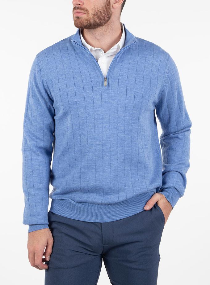 Bobby Jones Signature Merino Quarter-Zip Mock Neck Sweater Best Seller