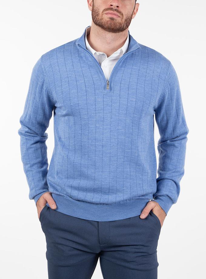 Bobby Jones Signature Merino Quarter-Zip Mock Neck Sweater Best Seller