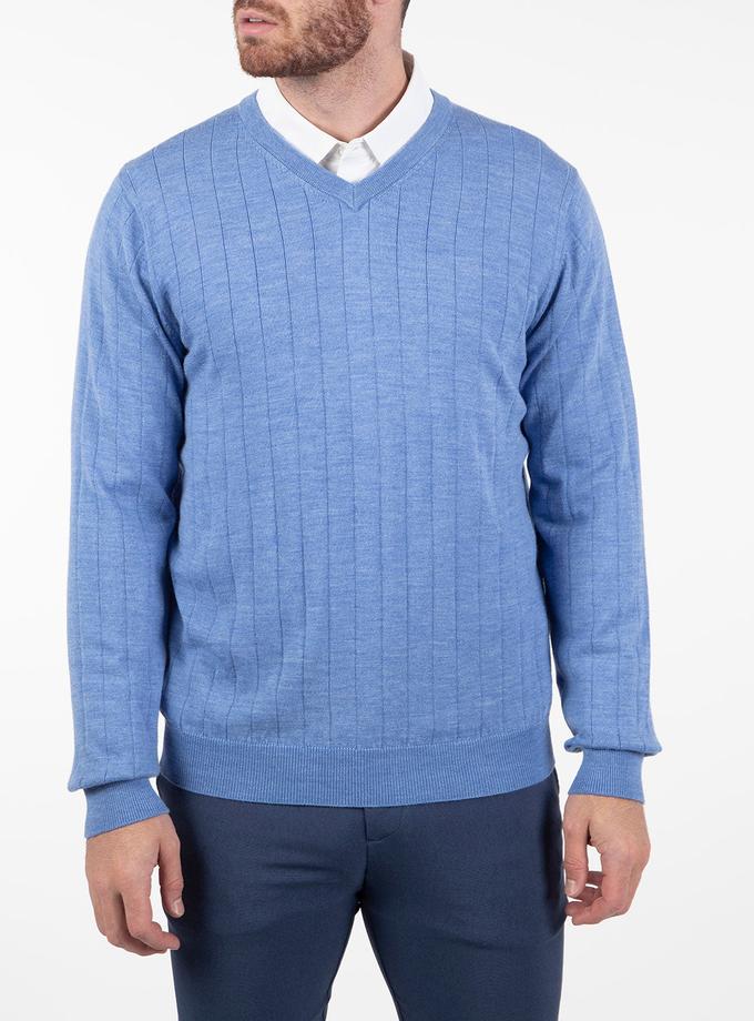 Bobby Jones Signature Merino V-neck Pullover Sweater On Sale