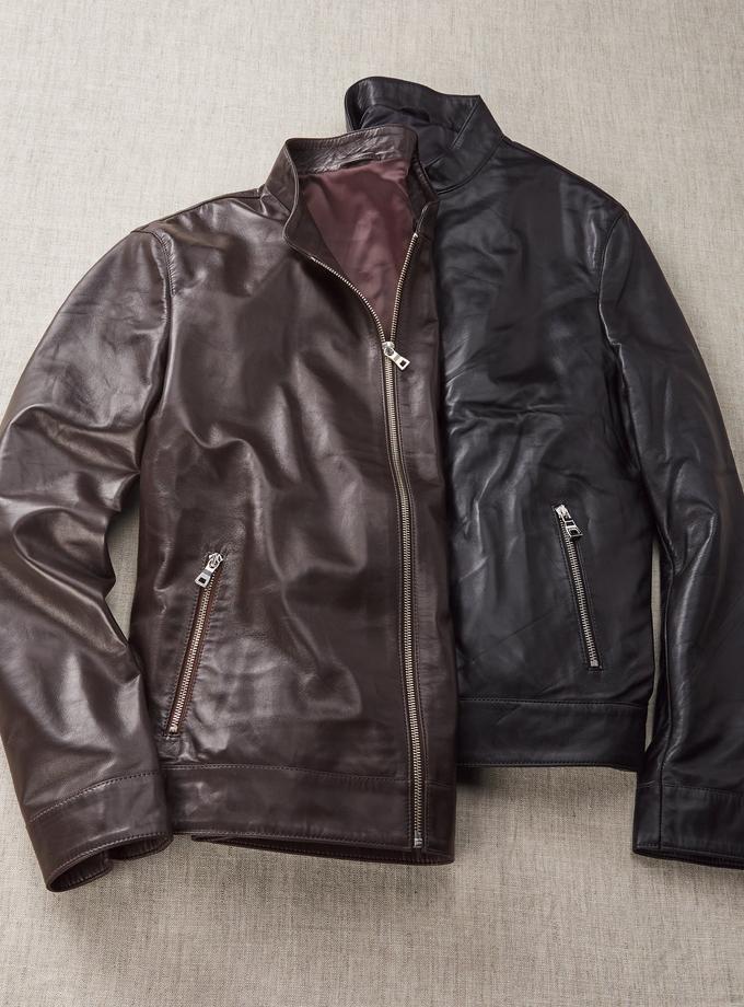 Bobby Jones Signature Premium Soft Leather Jacket For Sale