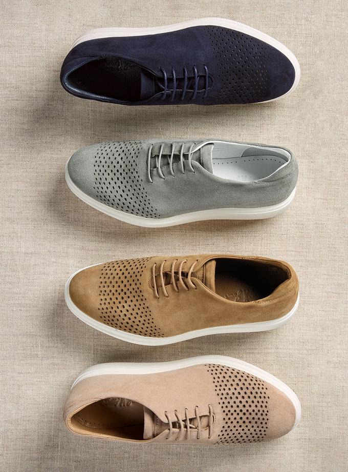 Bobby Jones Suede Lace-up Sneakers Same Day Delivery