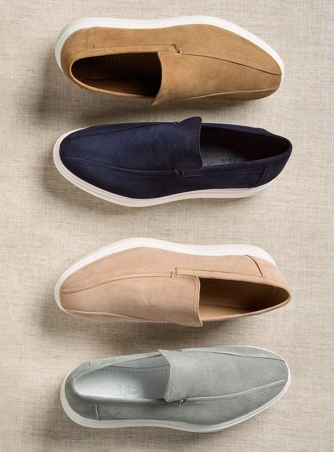 Bobby Jones Suede Slip-On Shoe Free shipping